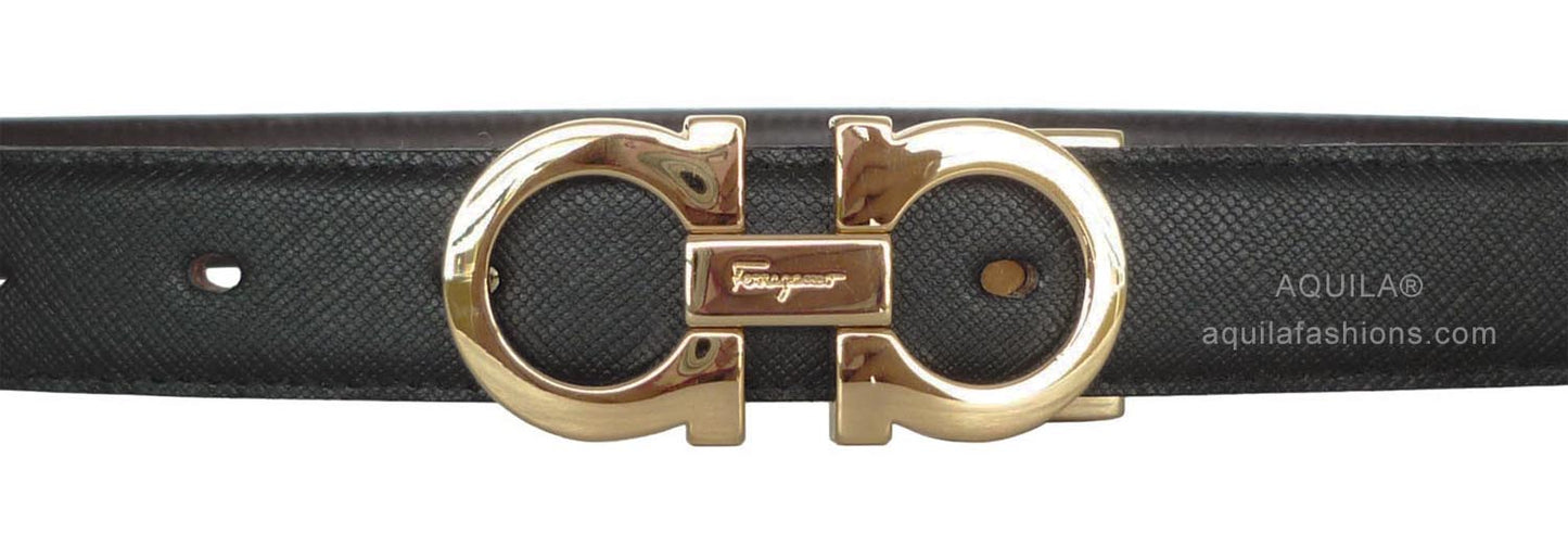 Aquila saffiano calfskin leather replacement belt straps (for clip buckles)