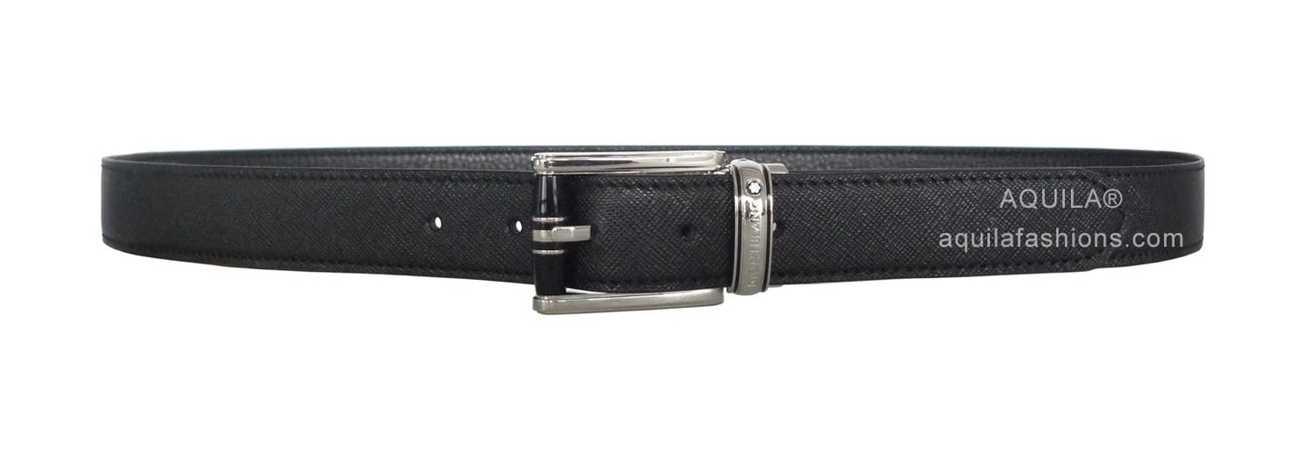 Aquila saffiano calfskin leather replacement belt straps (for clip buckles)