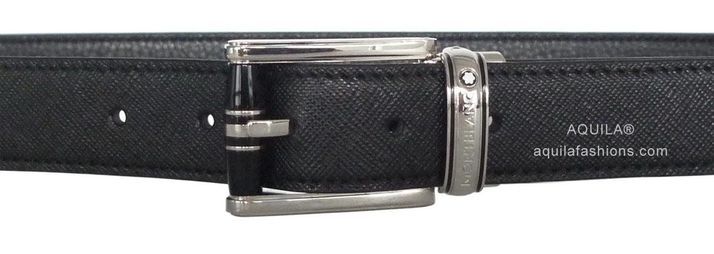 Aquila saffiano calfskin leather replacement belt straps (for clip buckles)