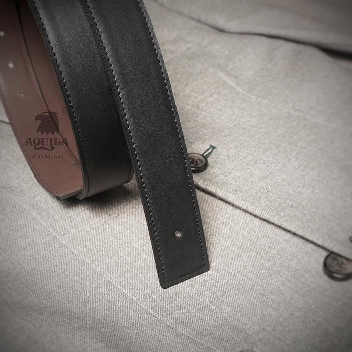 Replacement leather belt strap for Hermes Constance H buckle reversible