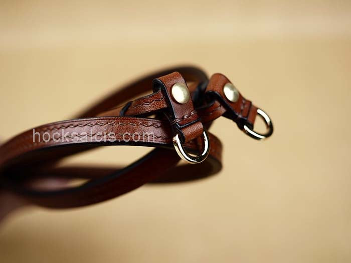 DIY replacement Louis Vuitton LV bag strap side lace dark brown