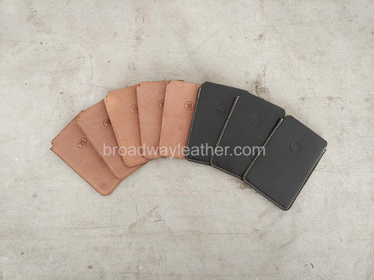 [Wholesale] Single Slot vertical Leather Card Holder (10 pieces)