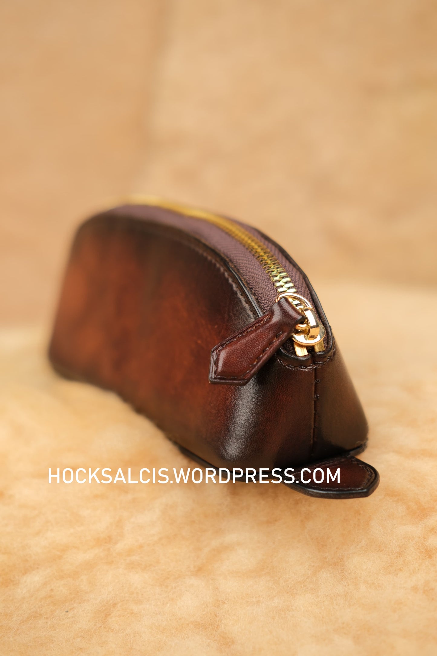 Custom leather pencil case