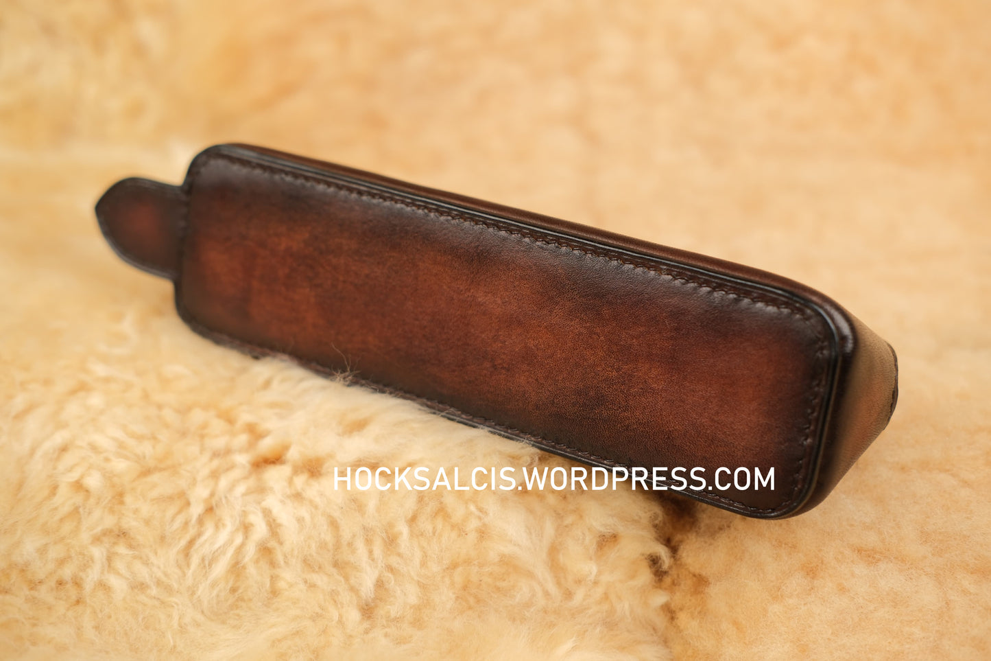 Custom leather pencil case