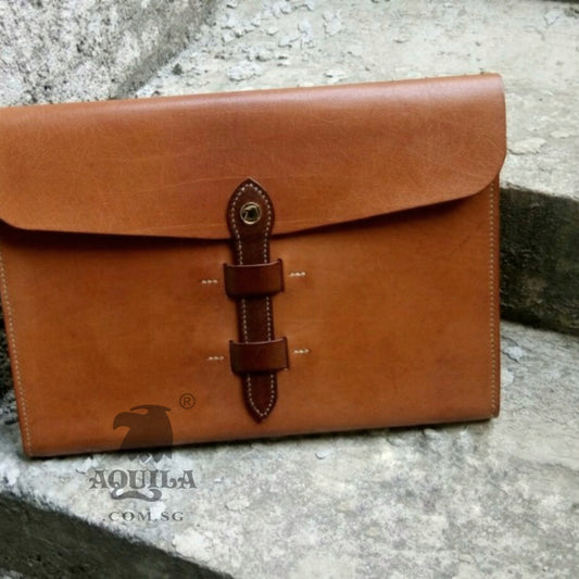Aquila Coppertan Leather Laptop/Tablet Sleeve