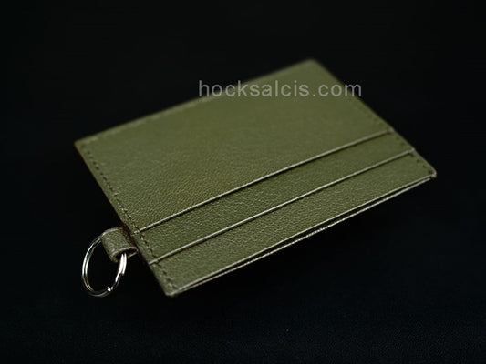 Olive Goat Leather Card Holder
