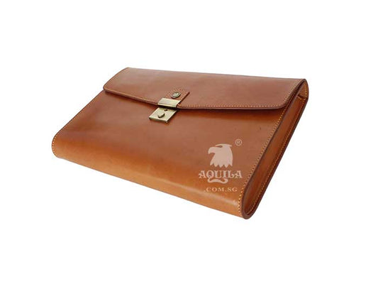 Aquila Tan Leather Laptop/Tablet Case