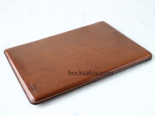 Aquila Tan buffalo Skin Leather Laptop/Tablet Sleeve