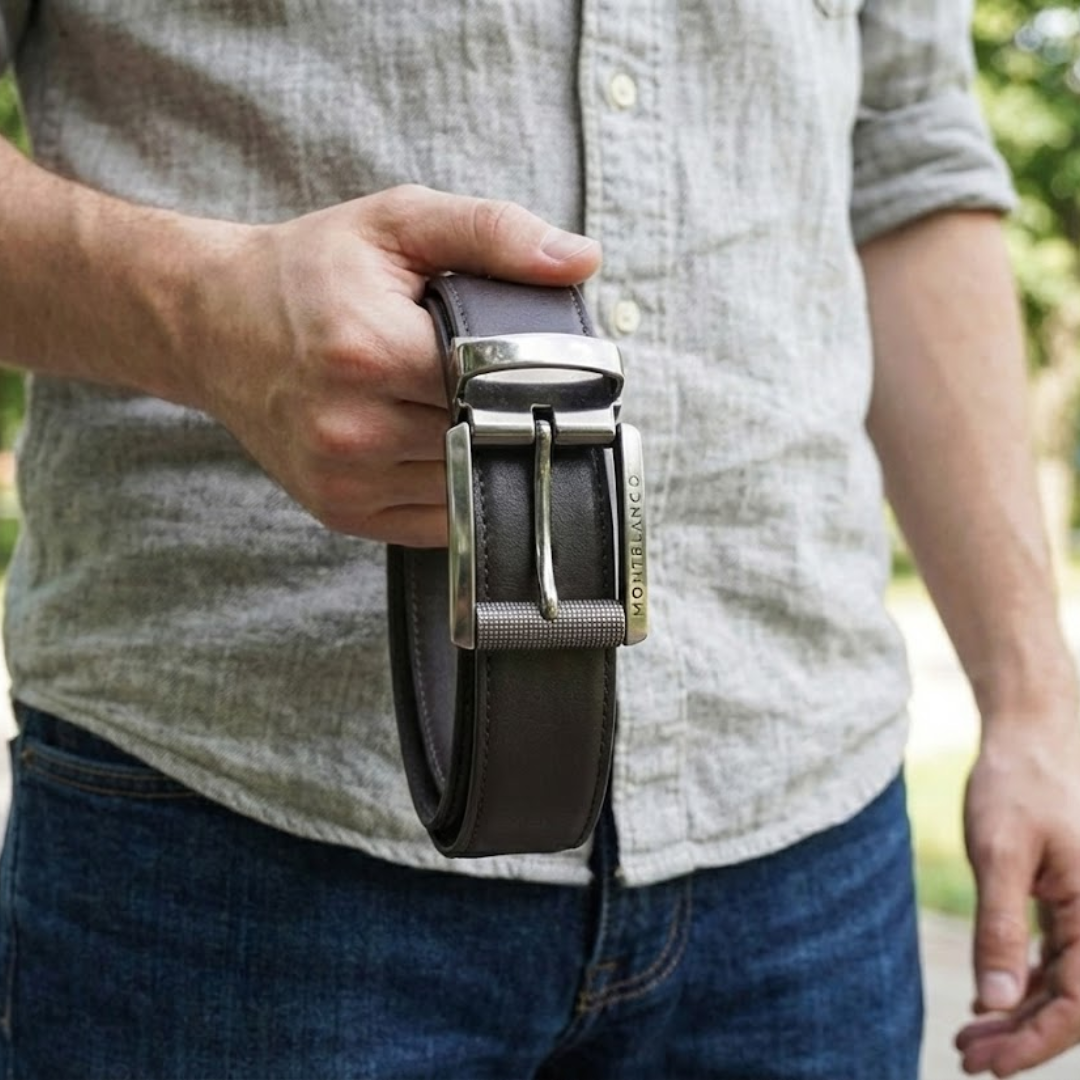 Leather Belt Strap Replacement for Montblanc Buckle (Copy File)