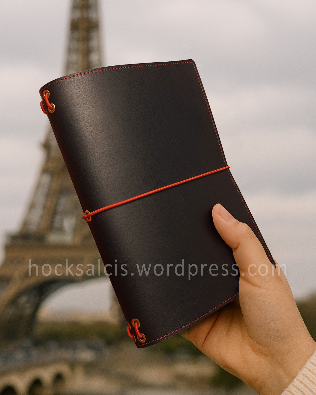 Custom personalised travelers notebook full grain leather