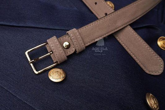 25mm (1 inch) thin skinny suede leather belts taupe