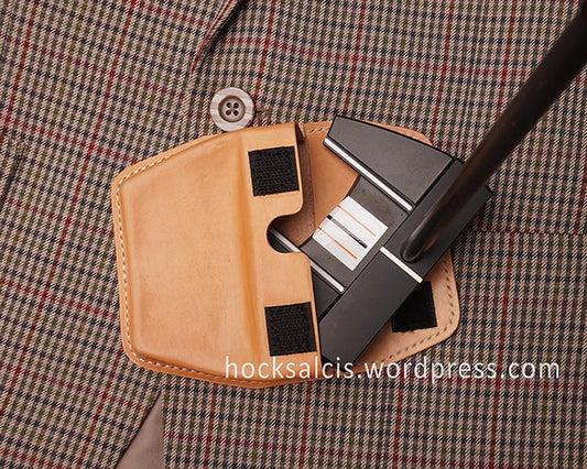 Personalized custom leather golf putter head covers