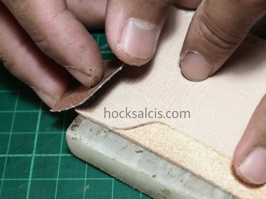 Leather cardholder workshop Singapore (Basic 3-card slots)