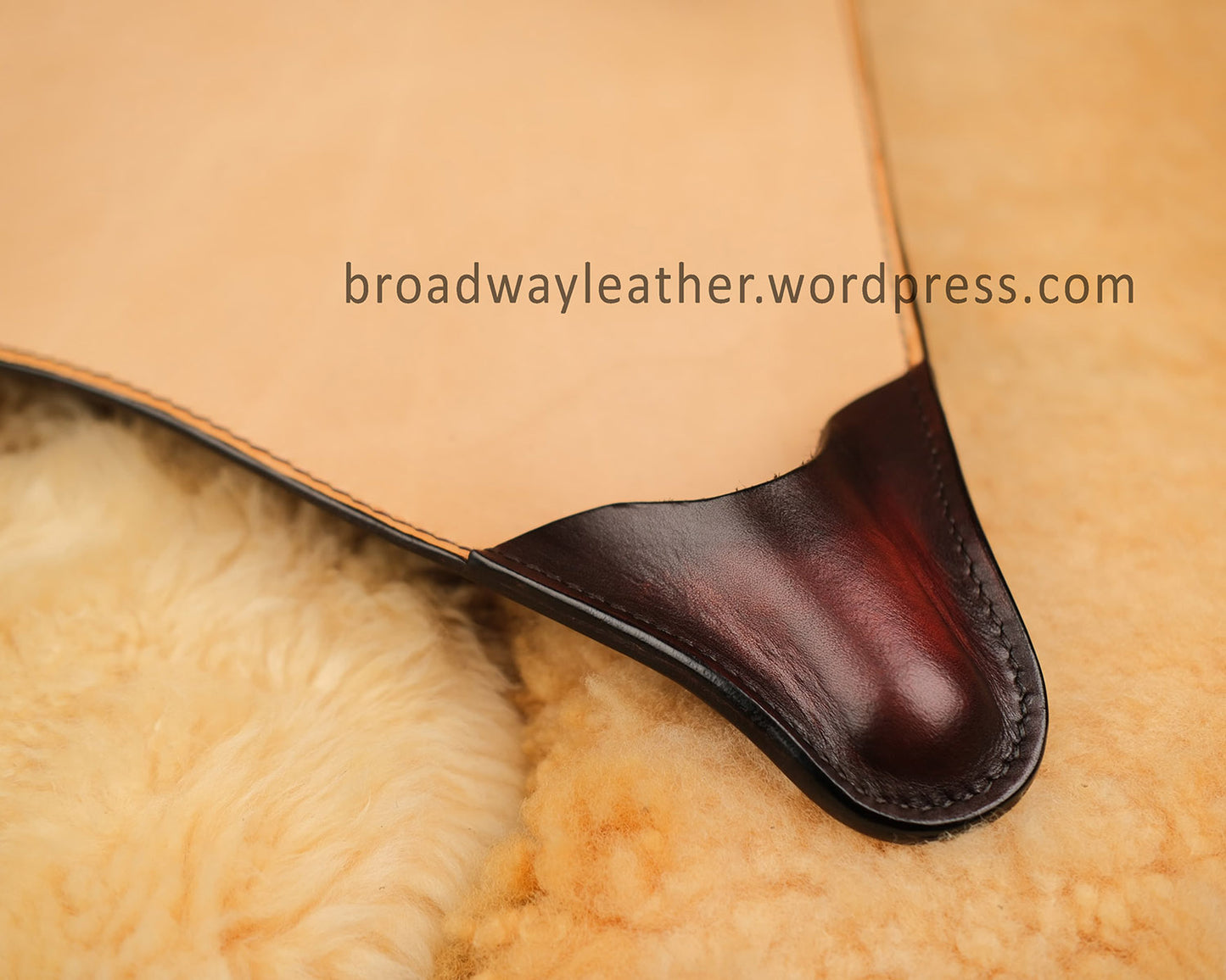 Replacement leather tripod stool seat cover