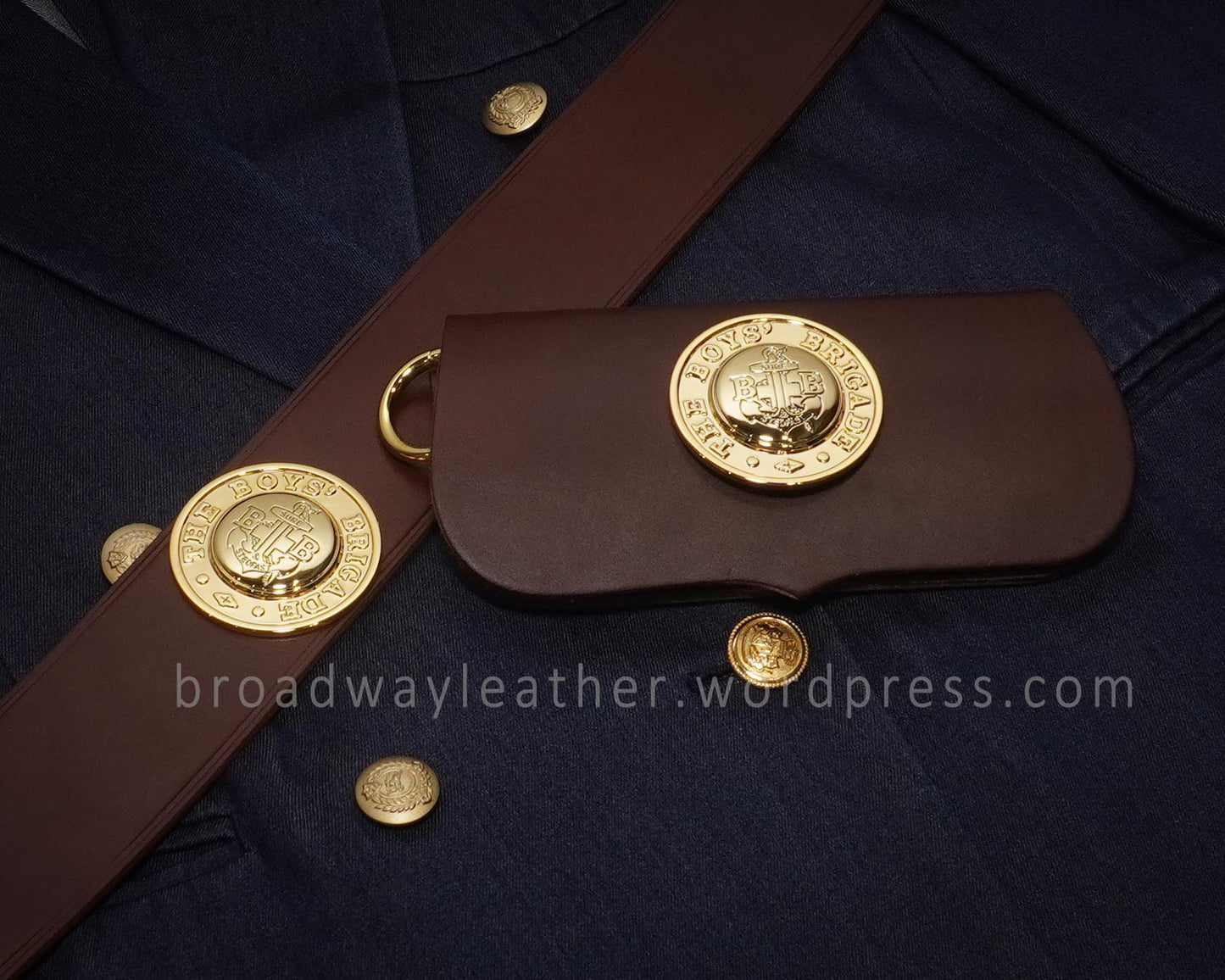uniform supplier of military leather cross belt shoulder belt