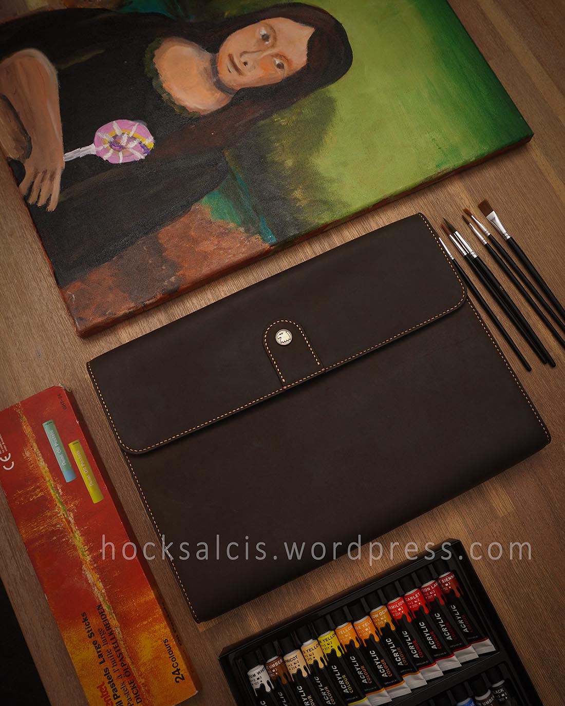 Aquila Leather Art Supplies Bag Crazy Horse