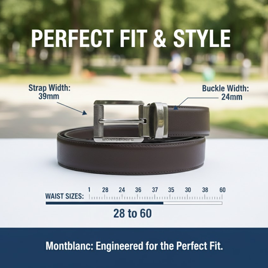 Leather Belt Strap Replacement for Montblanc Buckle (Copy File)