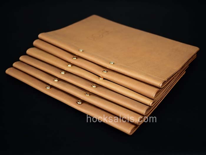 Nubuck Khaki Leather Menu Cover (A4 and A5)