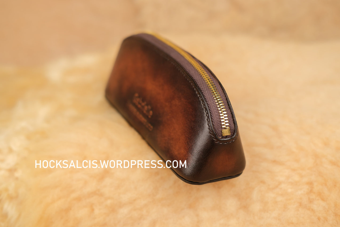 Custom leather pencil case