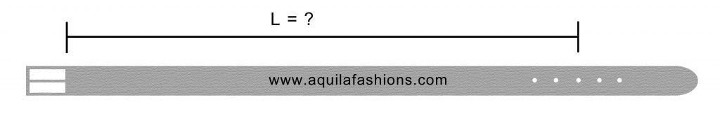 Aquila double calfskin leather replacement belt straps (for clip buckles)