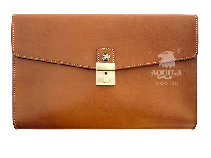 Aquila Tan Leather Laptop/Tablet Case