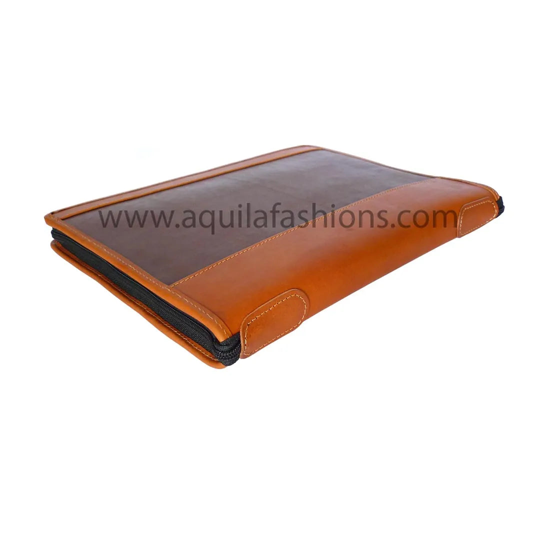 Aquila Preppy Style Leather Laptop/Tablet Sleeve